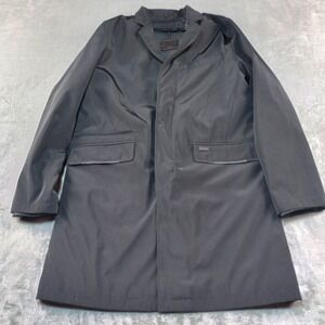 Tumi Coat Jacket Mens Medium Black Removable Liner Water Resistant Thermocore